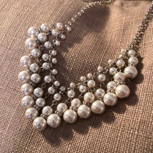 White Statement Necklace